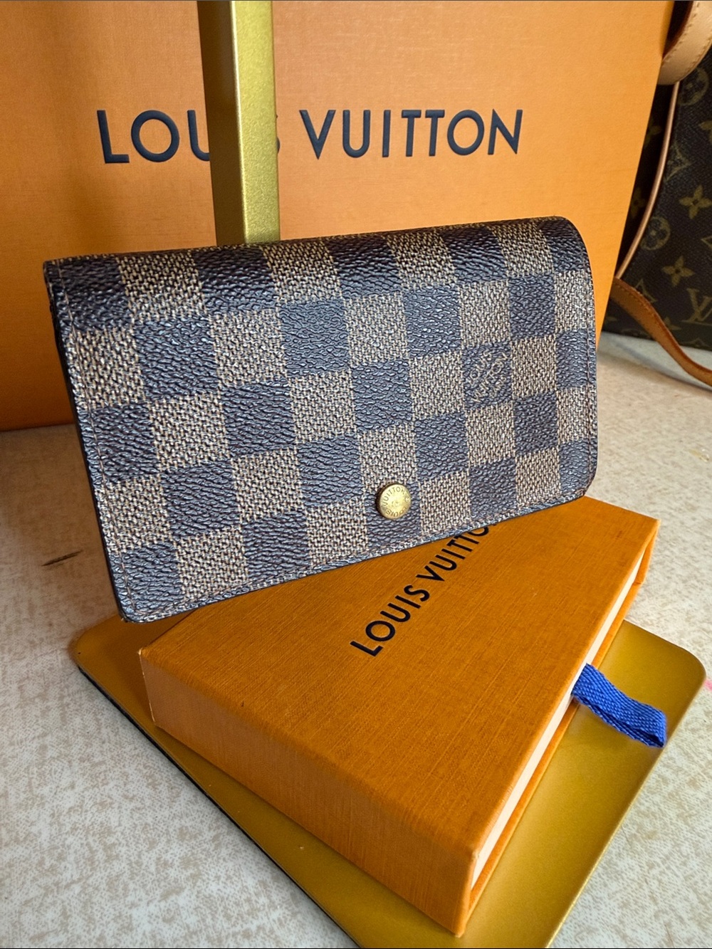 Louis Vuitton Damier Ebene Compact Wallet